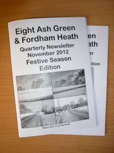 Village Newsletter Cover November - 2012